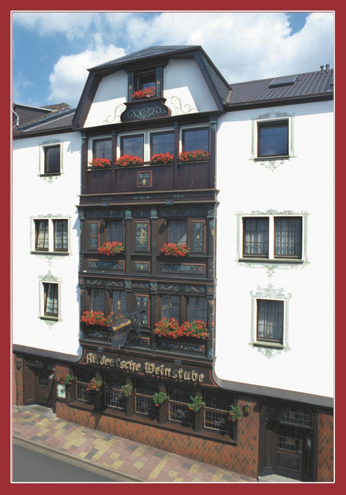 Altdeutsche Weinstube Hotel Rudesheim am Rhein Bagian luar foto